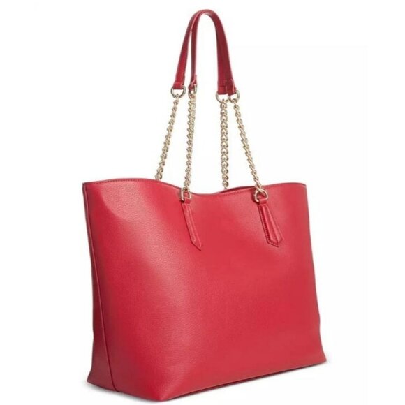 INC International Concepts Zoiey chain strap women's XL tote bag --RED - Picture 1 of 11